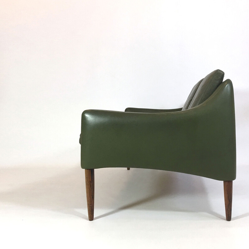 Leather 2-seater sofa by Hans Olsen for CS Møbler - 1960