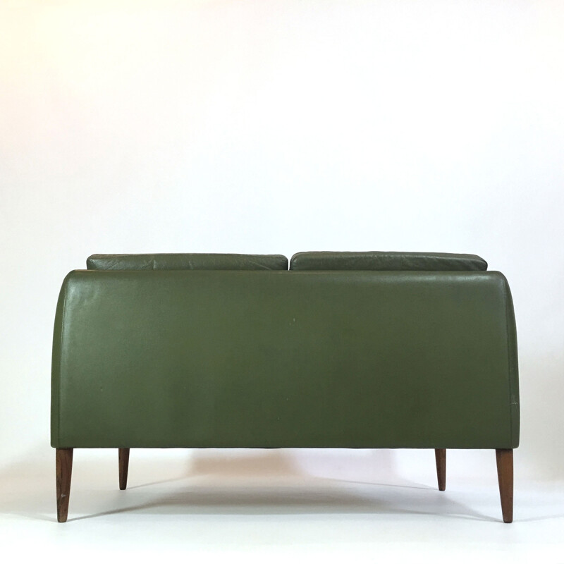 Leather 2-seater sofa by Hans Olsen for CS Møbler - 1960