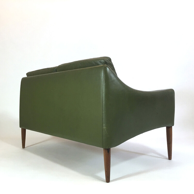 Leather 2-seater sofa by Hans Olsen for CS Møbler - 1960