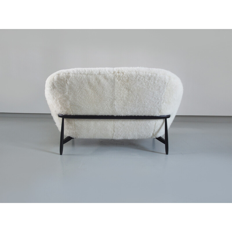 Vintage Sofa Model 115 in Sheepskin by Theo Ruth for Artifort - 1950s