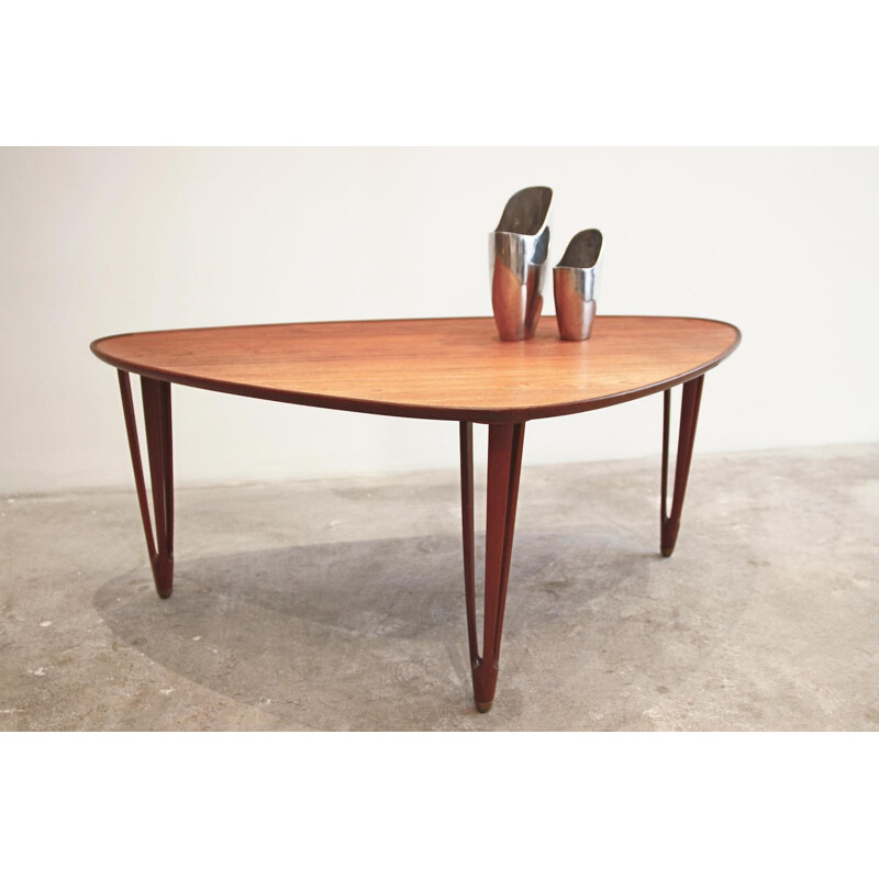 Vintage scandinavian teak table - 1960s