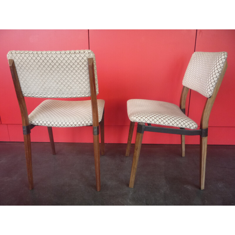 Pair of grey "S82" chairs, Eugenio GERLI - 1960s