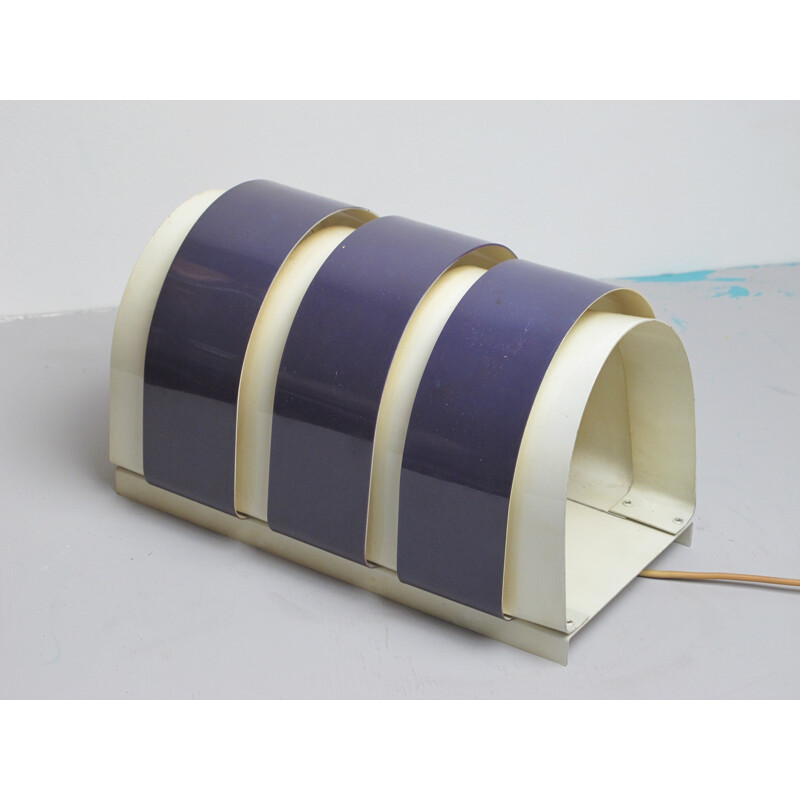 White and violet wall lamp by Hans Agne Jakobssons - 1960s