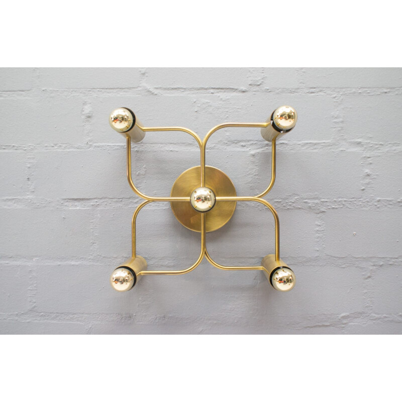 Vintage Hollywood Regency flower ceiling light 'Leola' - 1960s