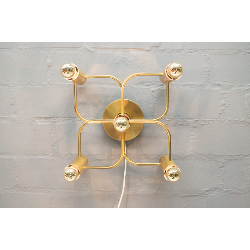 Vintage Hollywood Regency flower ceiling light 'Leola' - 1960s