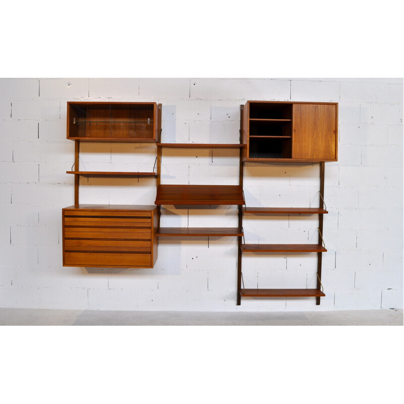 Modular shelf in teak "Royal System", Poul CADOVIUS - 1950s