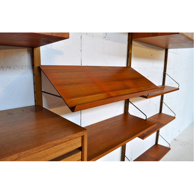 Modular shelf in teak "Royal System", Poul CADOVIUS - 1950s