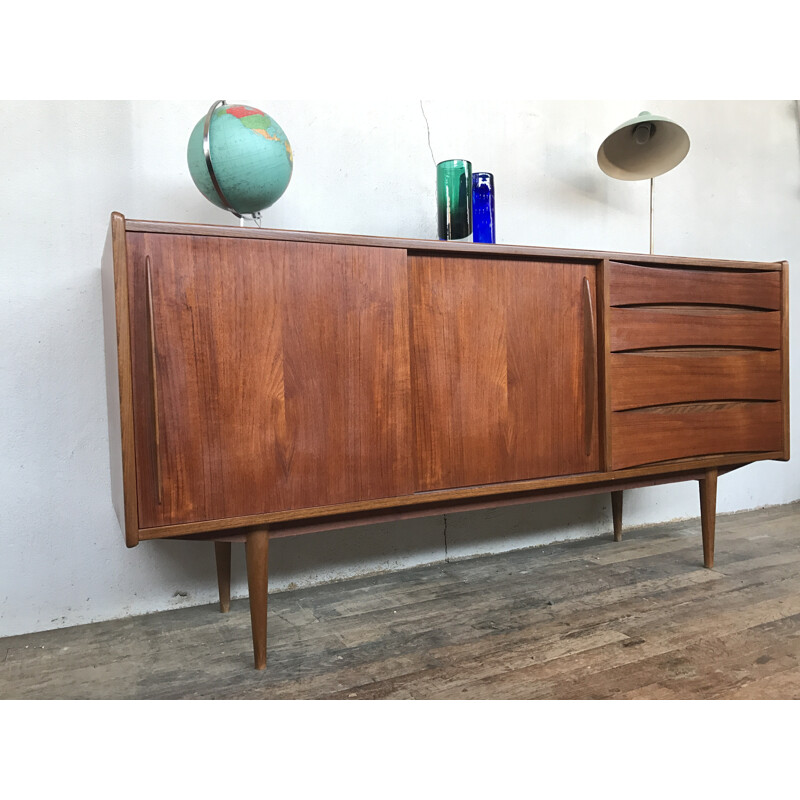 Vintage danish small sideboard in teak - 1950s