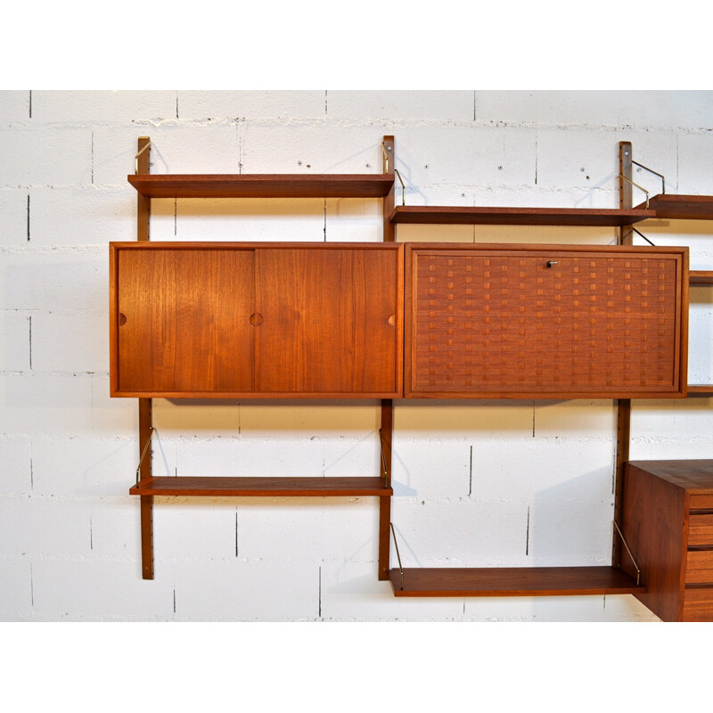 Modular storage cabinet in teak "Royal System", Poul CADOVIUS - 1950s