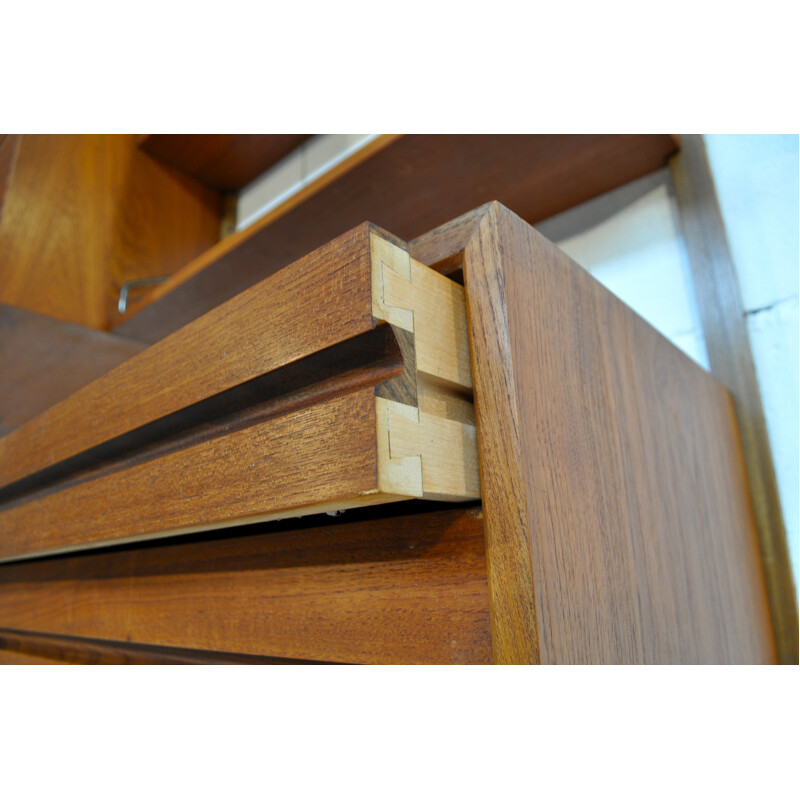 Modular storage cabinet in teak "Royal System", Poul CADOVIUS - 1950s