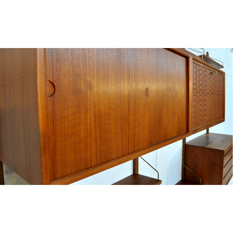 Modular storage cabinet in teak "Royal System", Poul CADOVIUS - 1950s