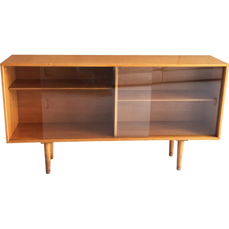 Vintage beech sideboard by Robin Day for Hille Interplan - 1950s