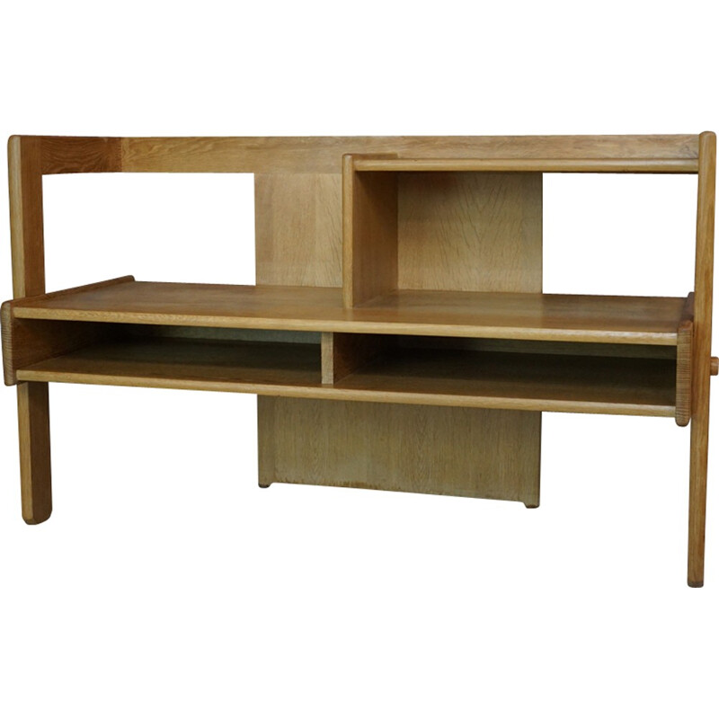 Vintage French TV stand by Guillerme and Chambron - 1950s