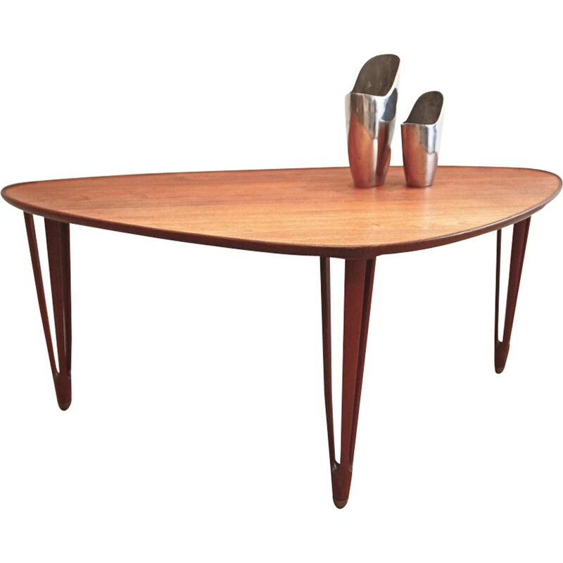 Vintage scandinavian teak table - 1960s