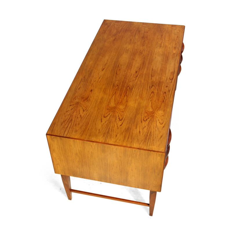 Vintage scandinavian rosewood desk - 1960s