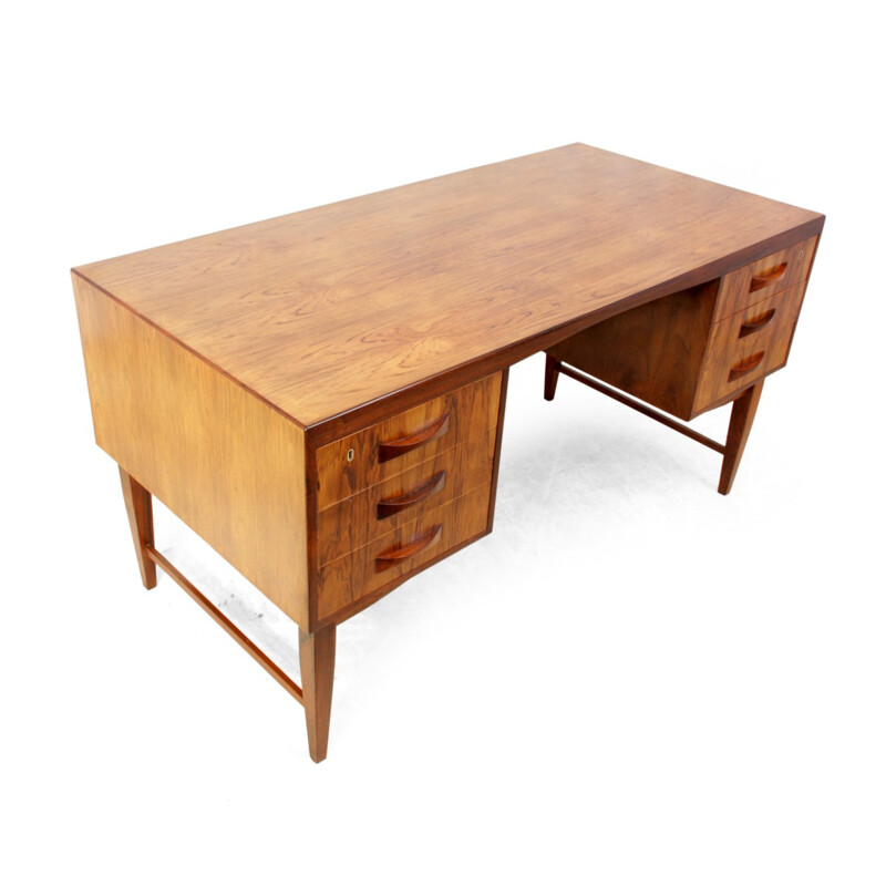 Vintage scandinavian rosewood desk - 1960s