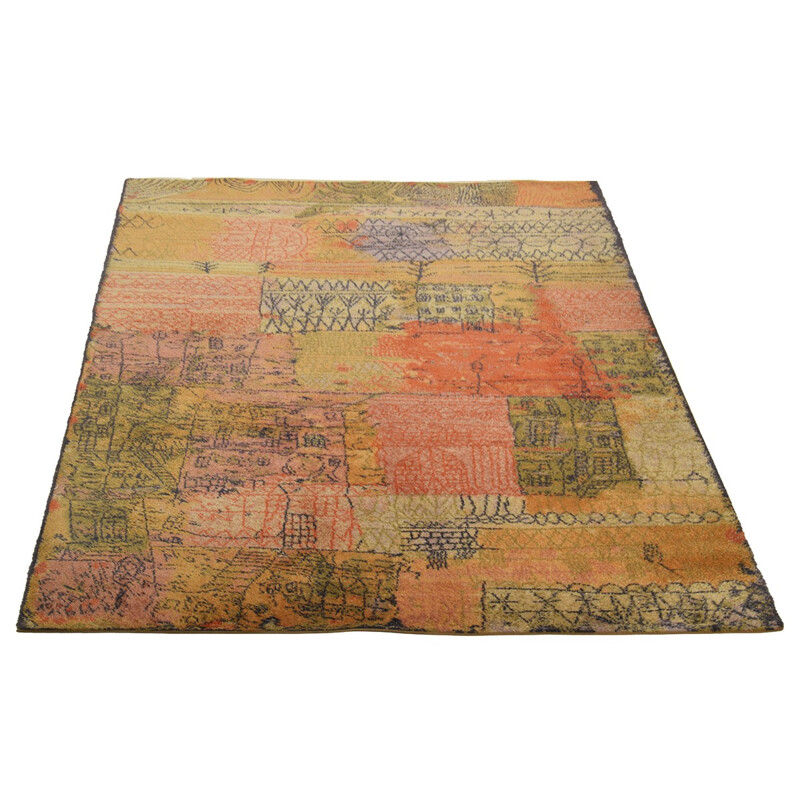 Florentinisches villenviertel art rug by Paul Klee for Ege Axminster AS - 1980s