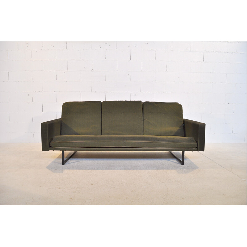 Dark green convertible sofa, René Jean CAILLETTE - 1960s