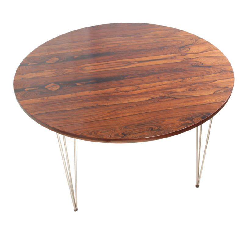 Vintage Dining Table in Rosewood by Hans Battrud - 1960s