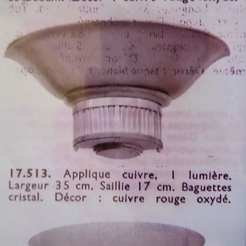 Paire d'appliques vintage Petitot - 1940
