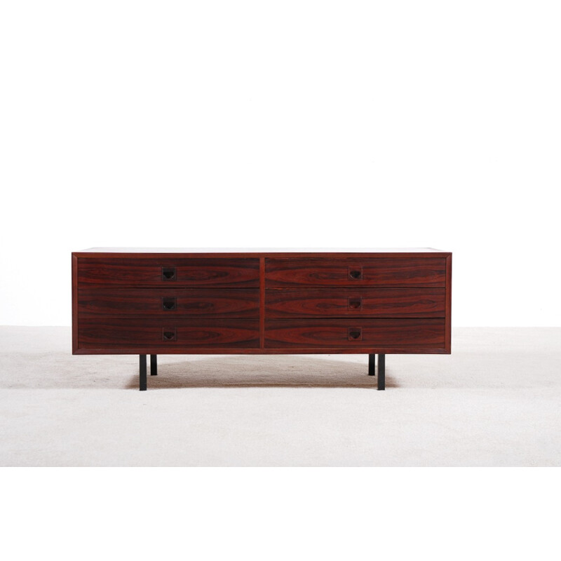 Vintage rosewood chest of drawers by Brouer - 1960s