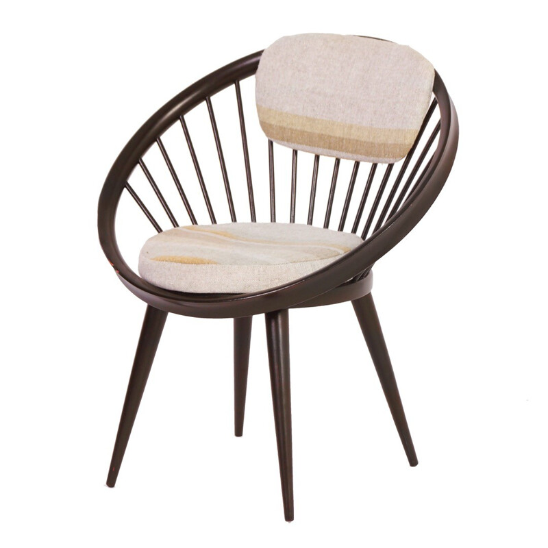 Vintage Circle Chair by Yngve Ekstrom for Swedese - 1960s