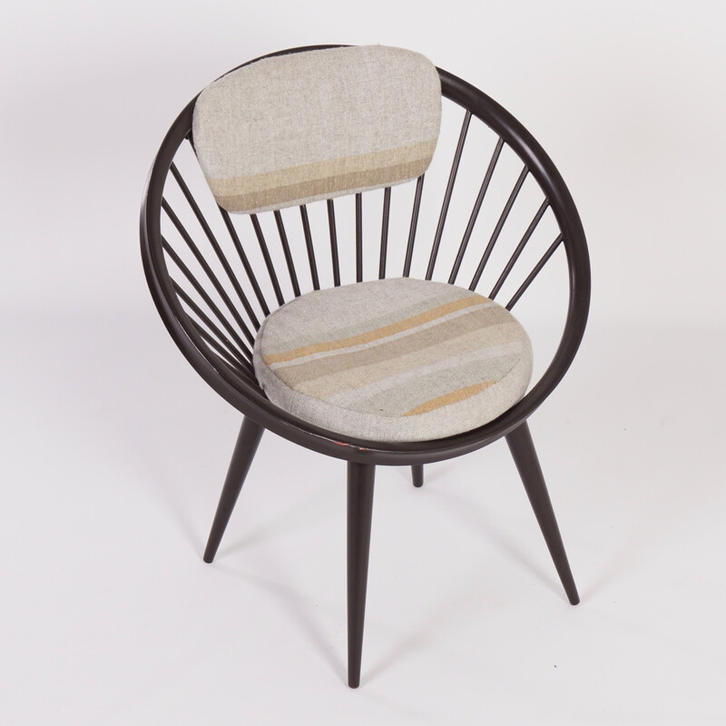 Vintage Circle Chair by Yngve Ekstrom for Swedese - 1960s