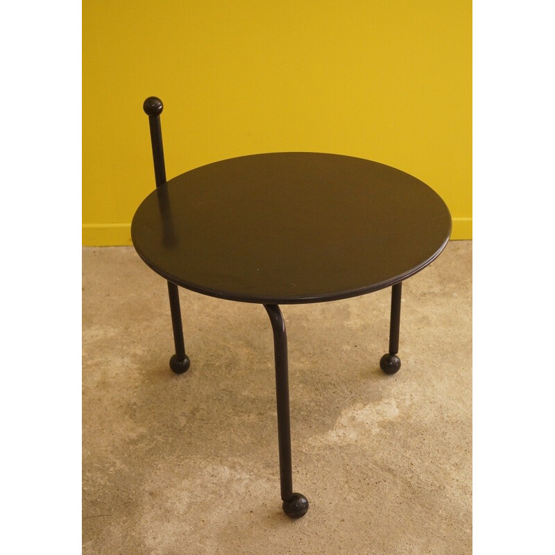 Metal vintage rolling table by Tord Bjorklund - 1980s