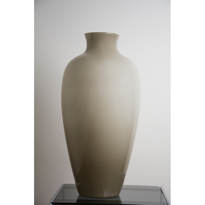 Grand vase vintage en verre Murano de Venini - 1980