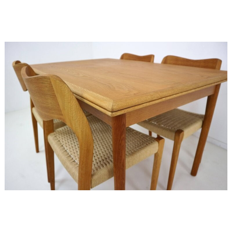 Vintage dining set in teak by Niels Otto Møller for Moller Co - 1960s