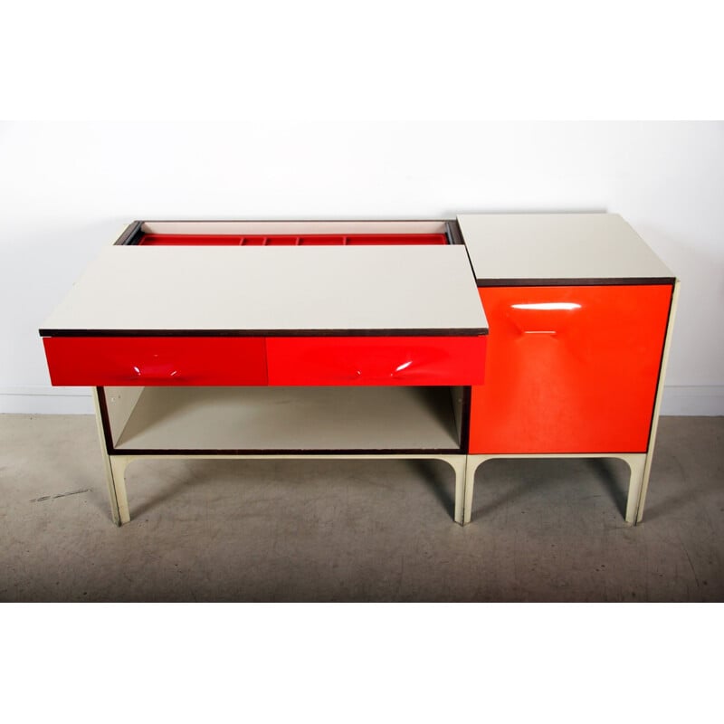 Vintage desk by Raymond Loewy for DF2000 - 1960s