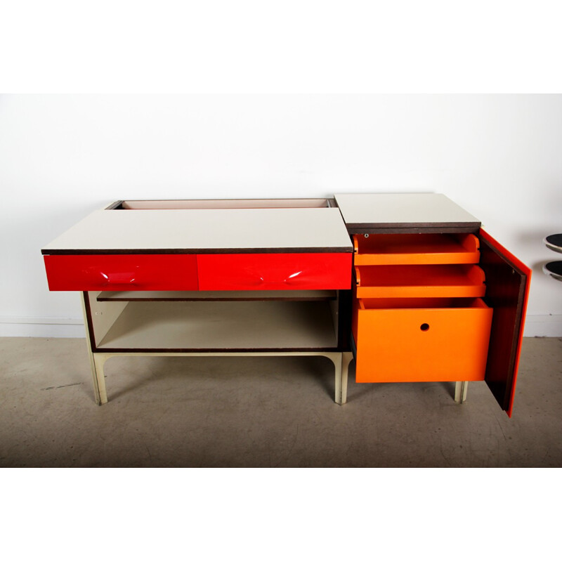 Vintage desk by Raymond Loewy for DF2000 - 1960s