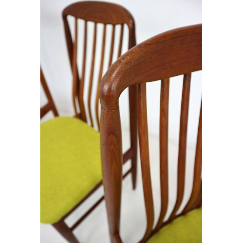 Set of 4 Vintage Danish Teak Dining Chairs by Benny Linden - 1970s
