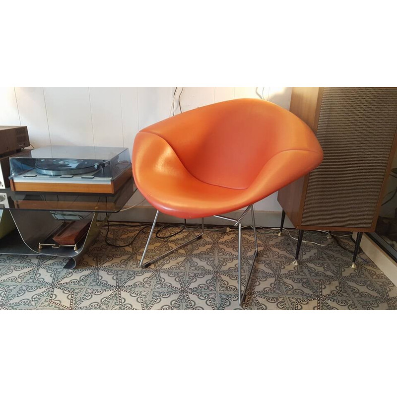 2 Fauteuils vintage Diamond Chair de Harry Bertoia - 1965