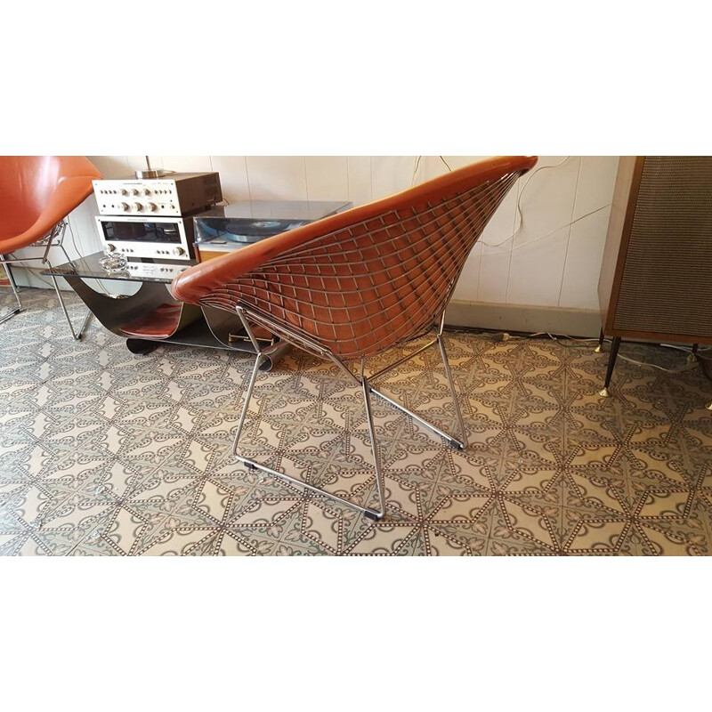 2 Diamond chair armchairs vintage by Harry Bertoia - 1965