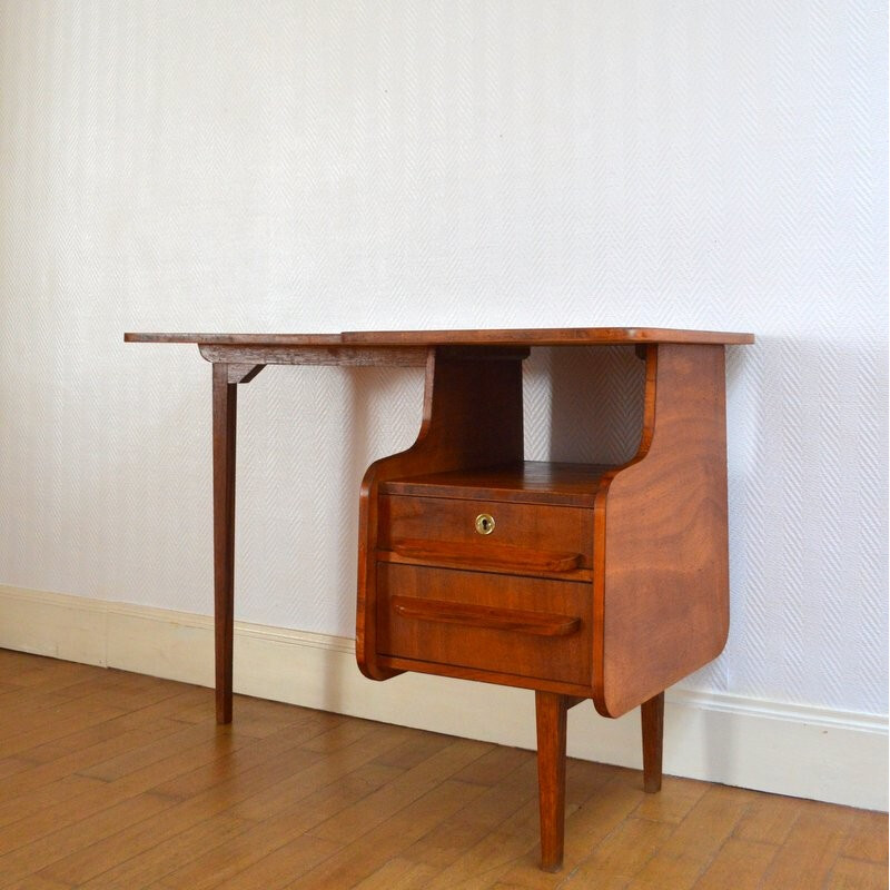 Bureau vintage Jacques Hauville pour Bema - 1950