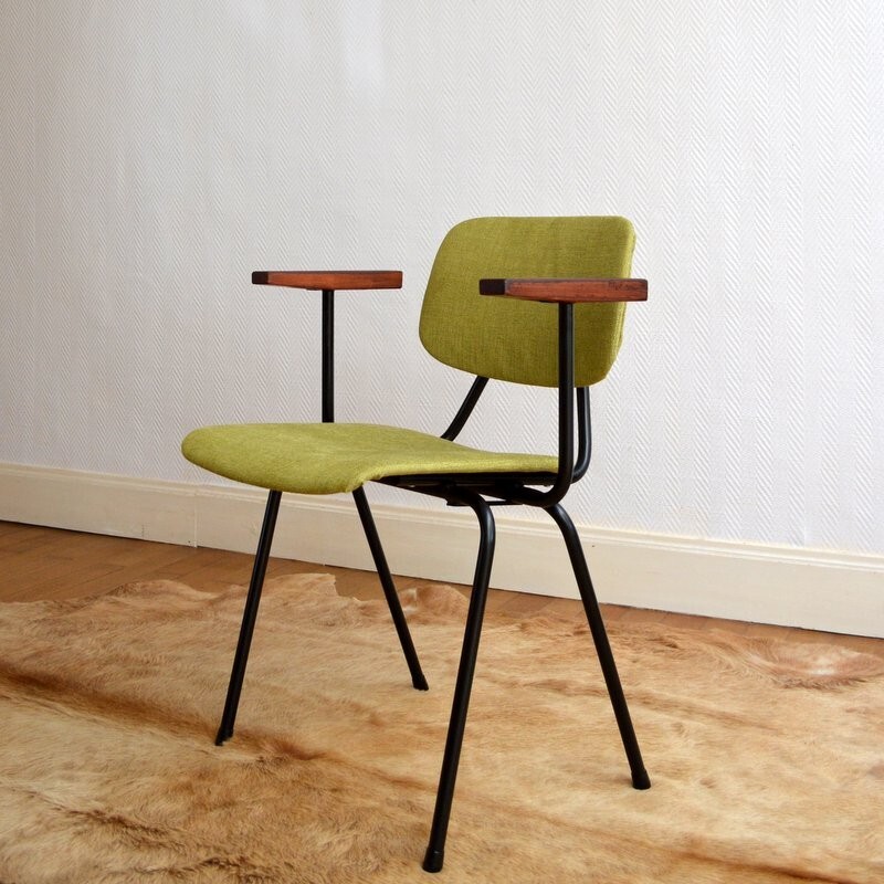 Mid-century green Kembo chair by Gispen - 1950s