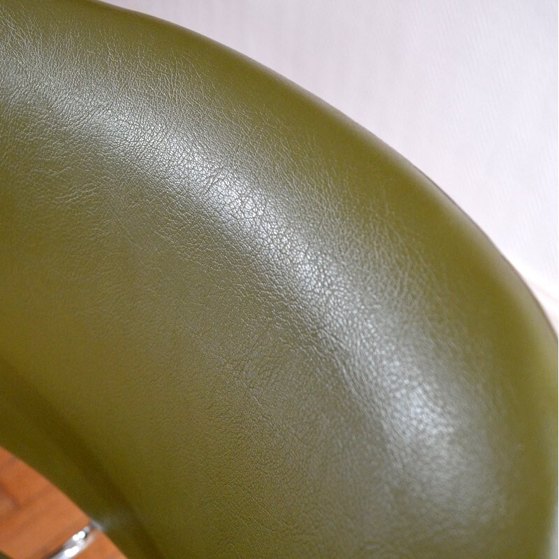 Mid-century kaki Kembo chair by Gispen - 1950s