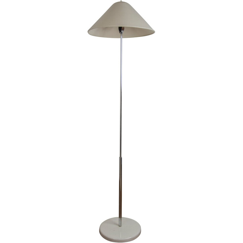Italian white floor lamp in metal - 1960s