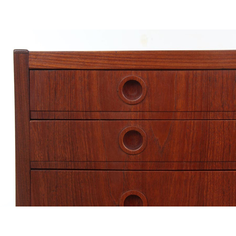 Vintage Scandinavian teak chest of drawers  - 1950s