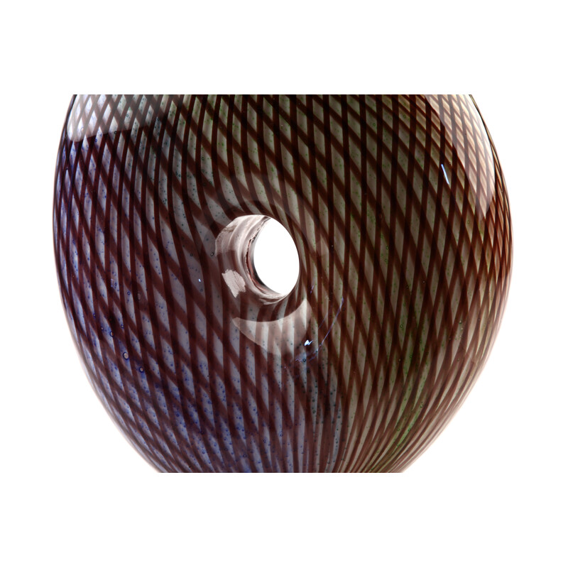 Vintage veelkleurige vaas van Murano glas, 1970