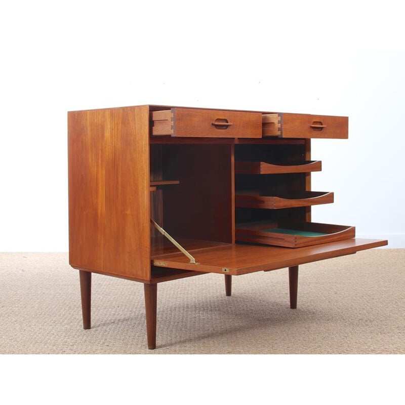 Buffet vintage scandinave en teck d'Ejvind A. Johansson - 1960 