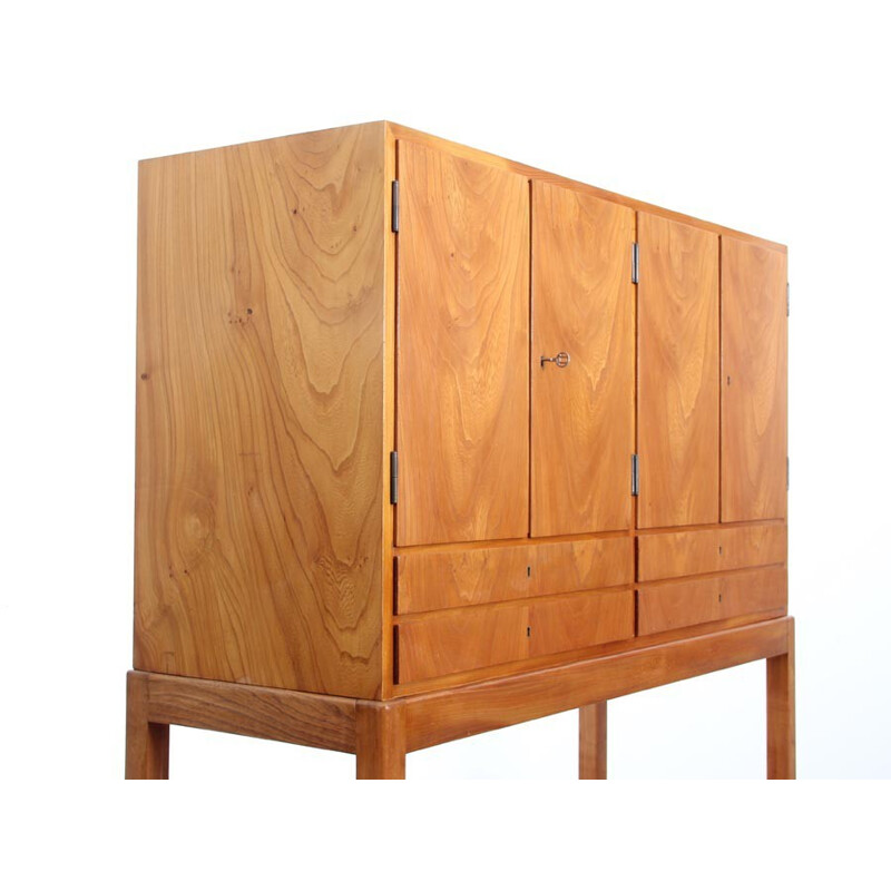 Vintage Scandinavian Cabinet in Elmwood - 1960s