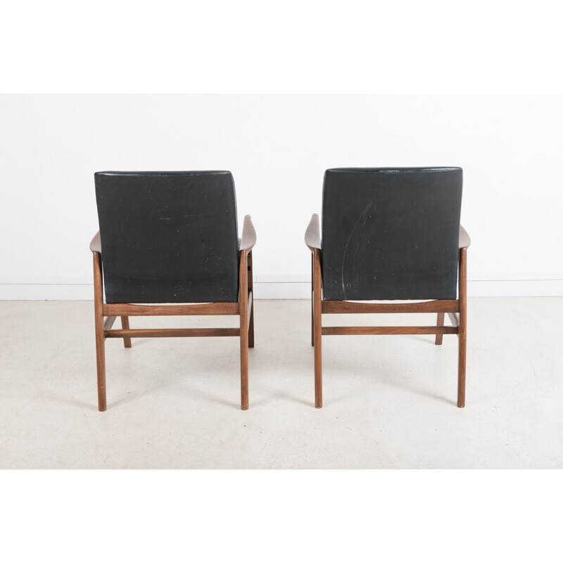 Paire de fauteuils modulable en chaise - 1950