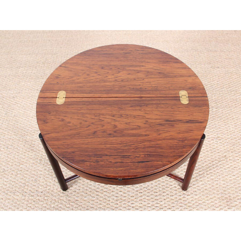 Bar- table basse vintage scandinave en palissandre de Rio de Adolf Relling and Rolf Rastad  - 1960