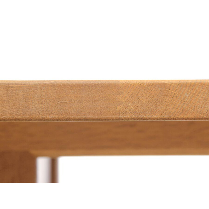 Scandinavian solid oak dining table by Borge Mogensen - 1970s