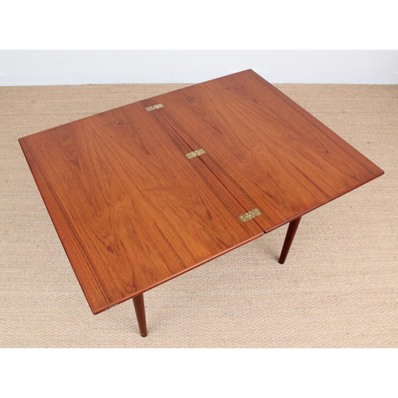 Vintage dining table in teak by Borge Mogensen for Soborg Mobelfabrik - 1950s