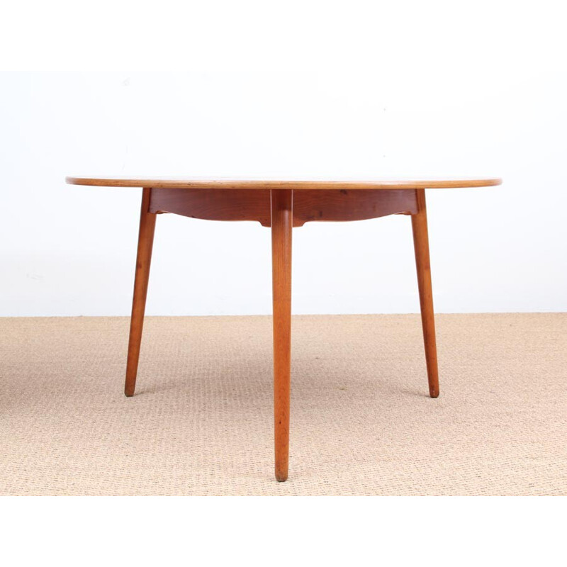 Vintage dining set in wood by Hans Wegner for Fritz Hansen - 1950s