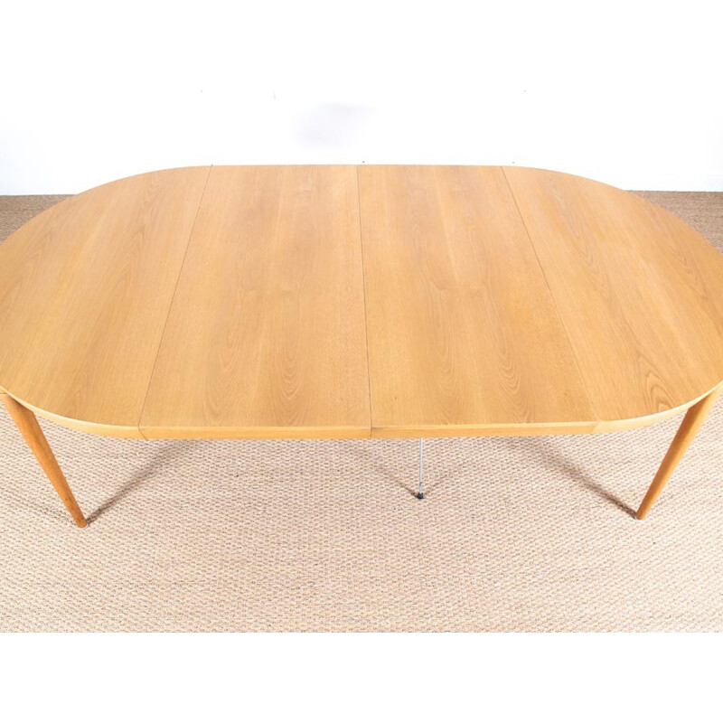 Table à repas vintage en chêne d'Erik Riisager-Hansen - 1970