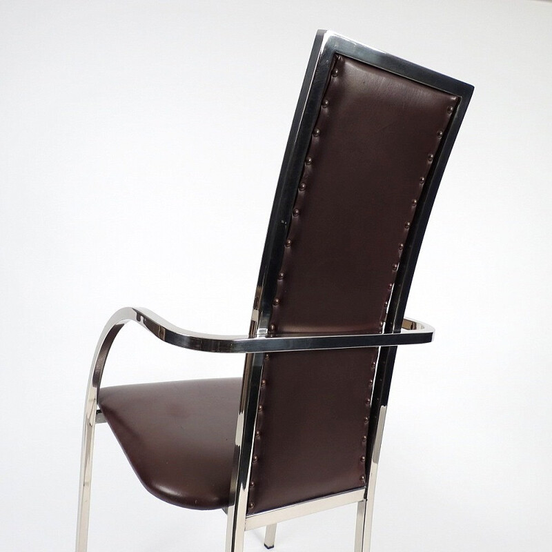 Suite de 4 fauteuils vintage belges édités par le Belgo Chrom - 1970